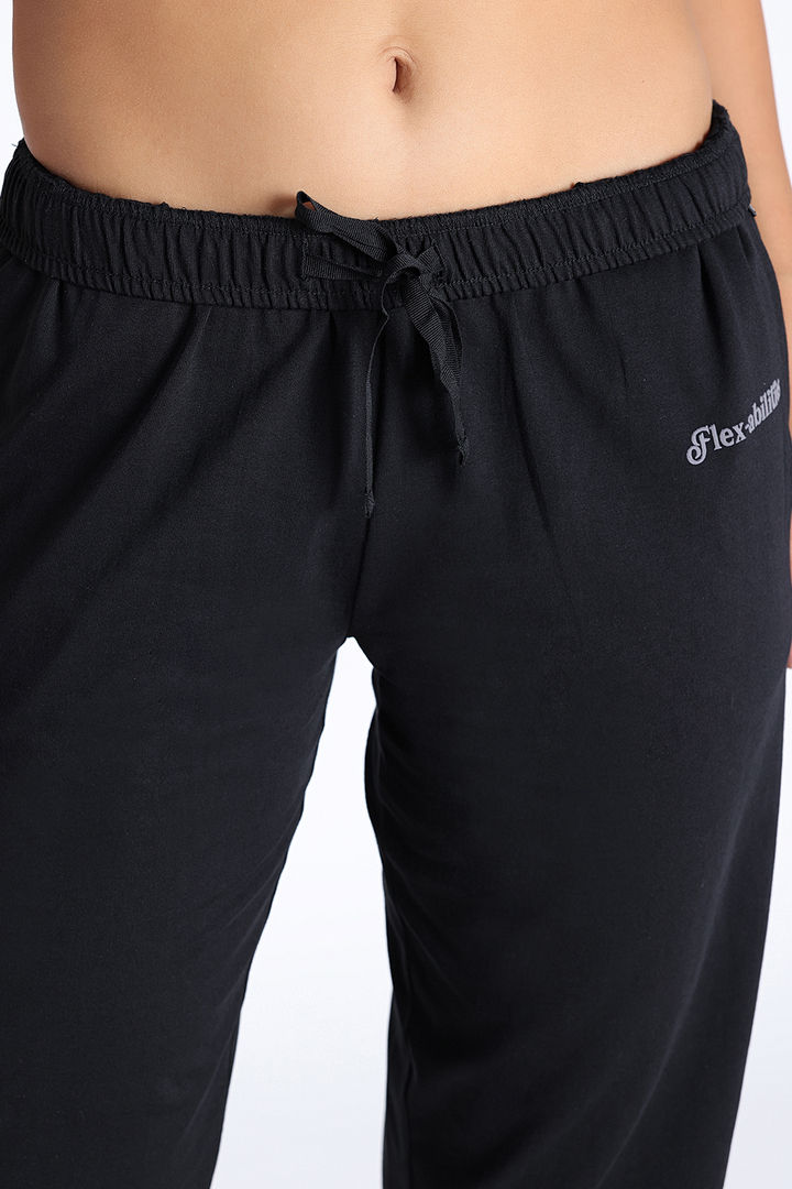 Zivame Knit Cotton Loungewear Bottom - Black Beauty — image 7